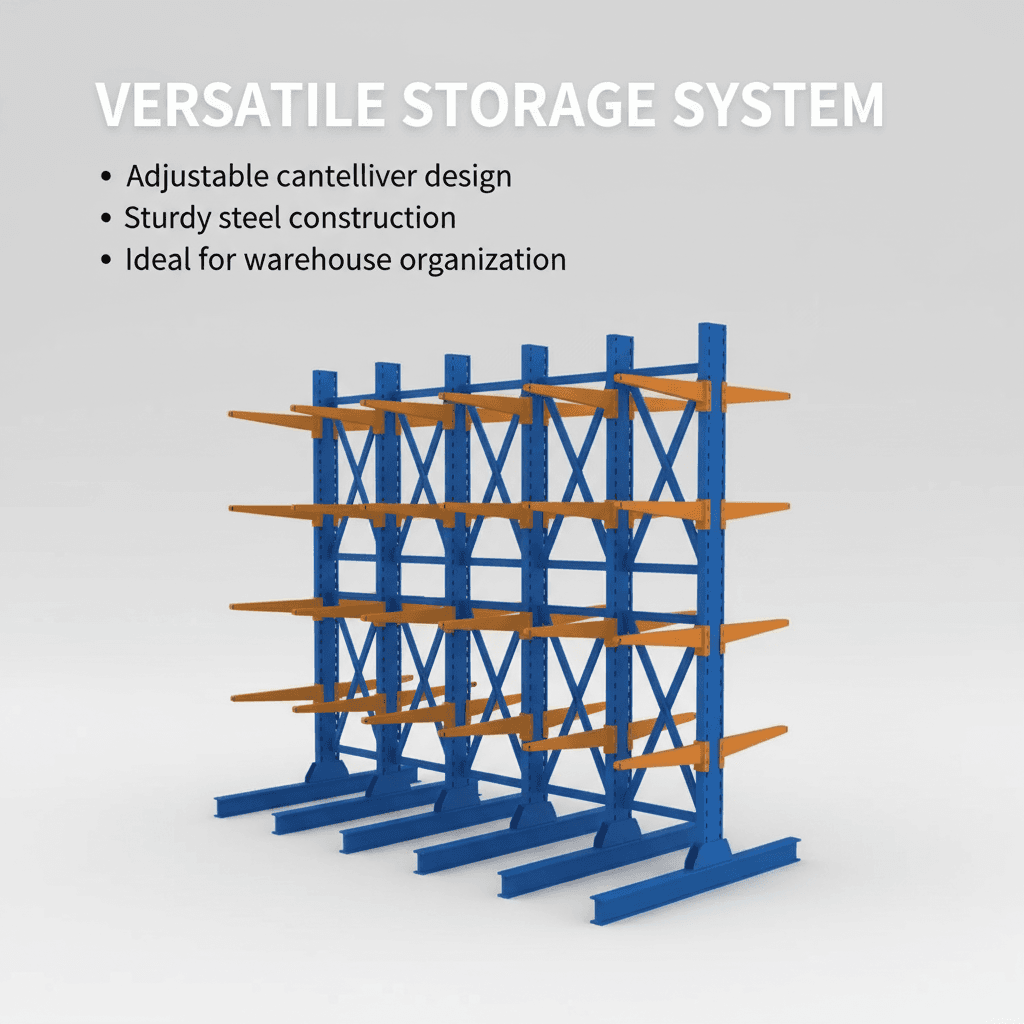 Industrial Cantilever Rack for Long Materials thumbnail 3