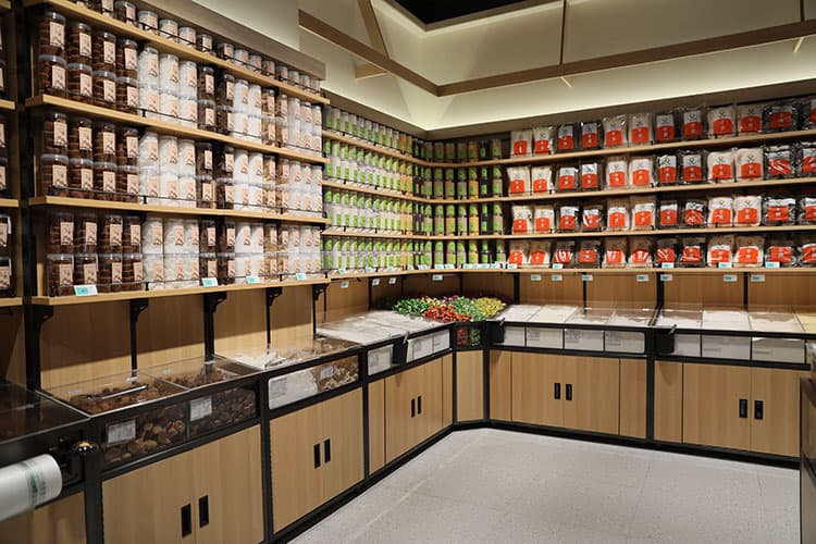 Premium Modular Wooden Supermarket Shelving System
