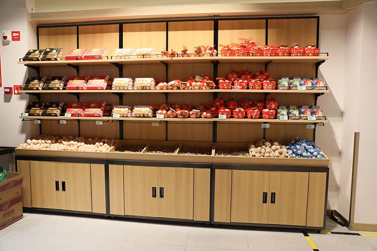 Premium Modular Wooden Supermarket Shelving System thumbnail 2