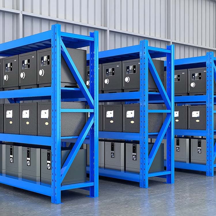 Blue Medium-Duty Warehouse Shelving Rack thumbnail 3