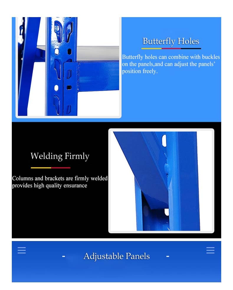 Blue Medium-Duty Warehouse Shelving Rack thumbnail 5