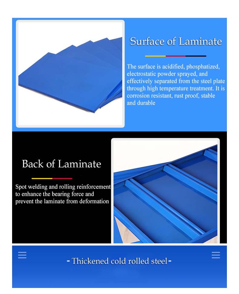 Blue Medium-Duty Warehouse Shelving Rack thumbnail 7