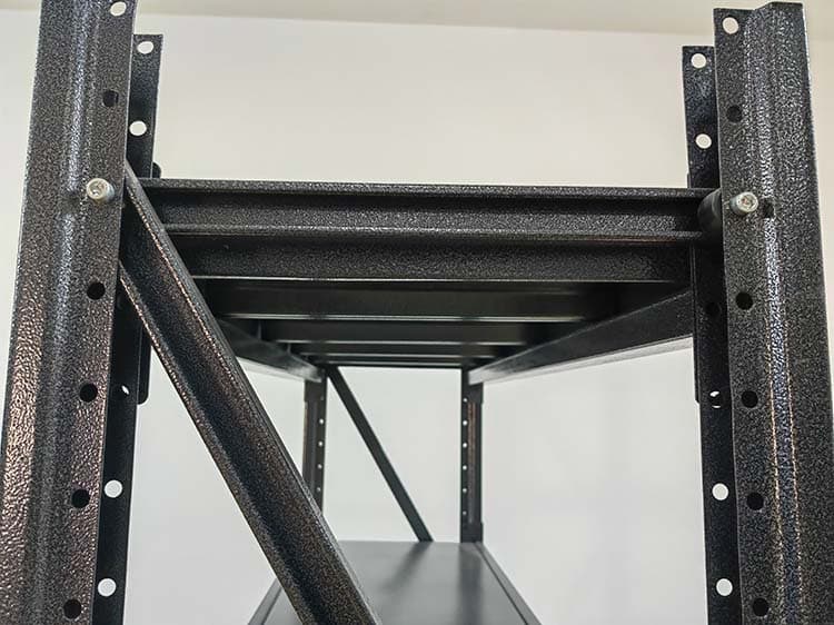 Black Medium-Duty Warehouse Shelving Rack thumbnail 4