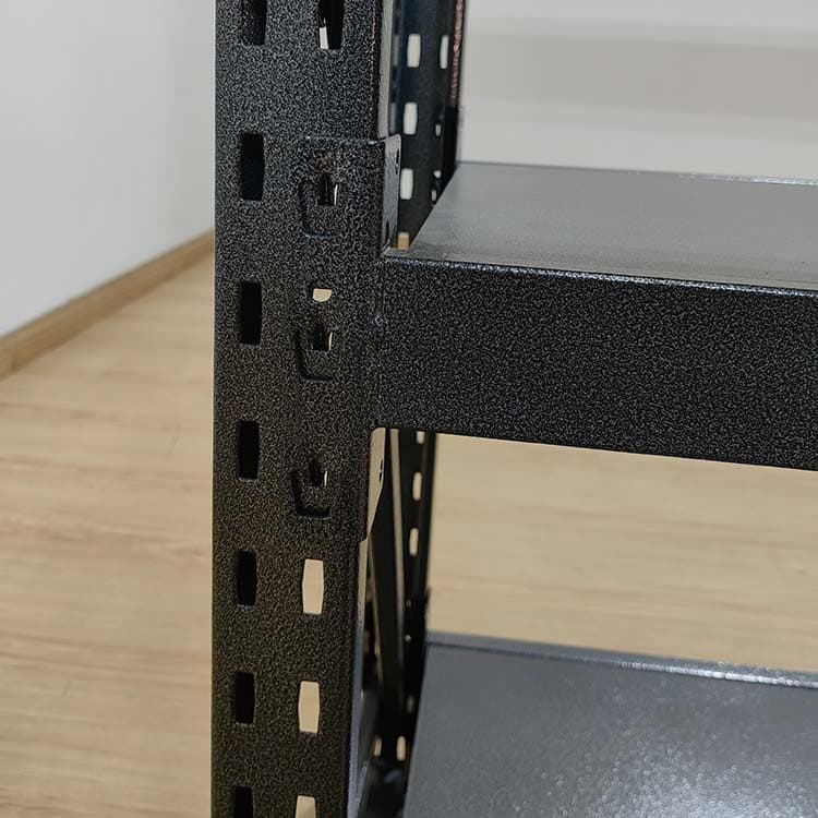 Black Medium-Duty Warehouse Shelving Rack thumbnail 5