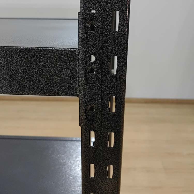 Black Medium-Duty Warehouse Shelving Rack thumbnail 7