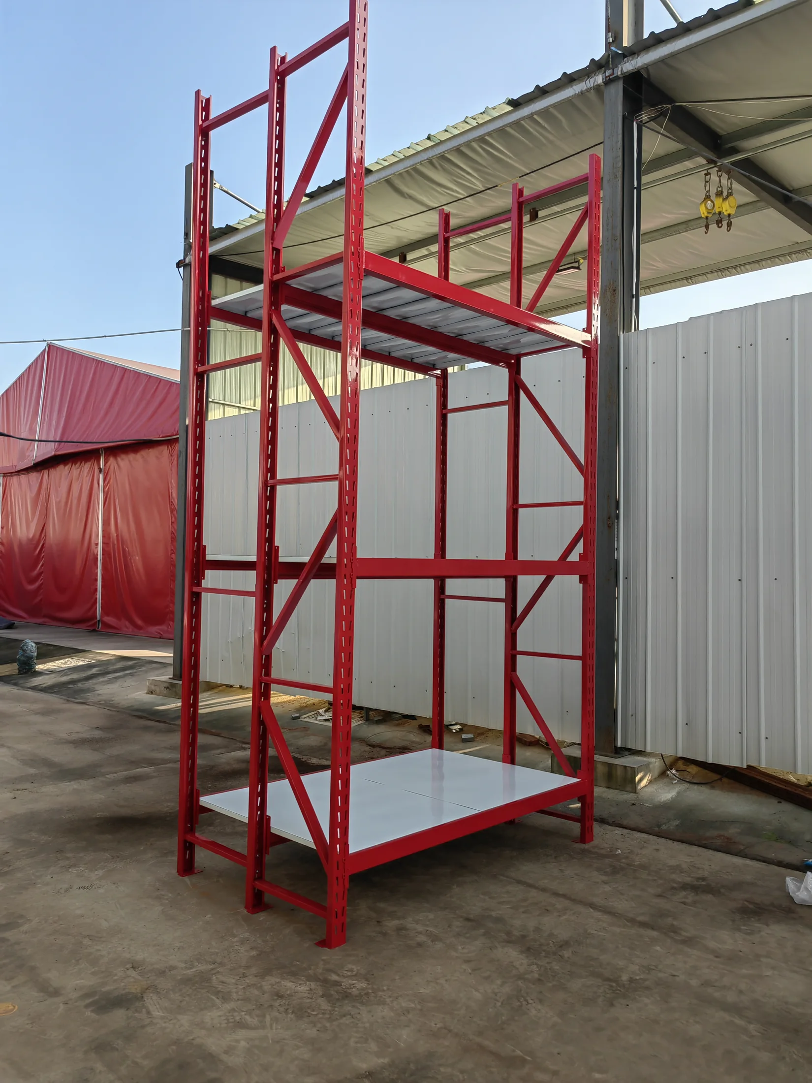 500–1000 kg Heavy-Duty Steel Warehouse Shelving Rack thumbnail 2