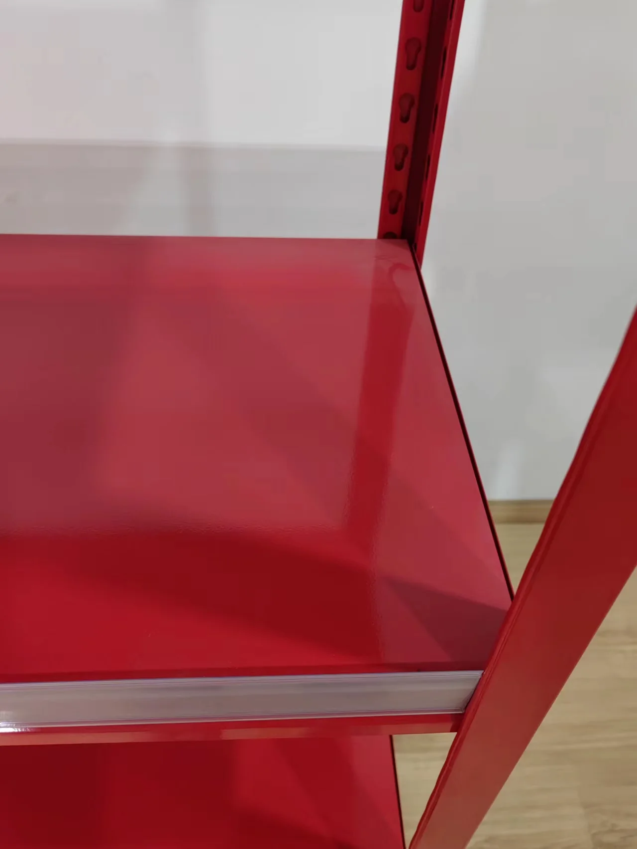 Red Keyhole Slotted Angle Steel Shelving Rack thumbnail 5