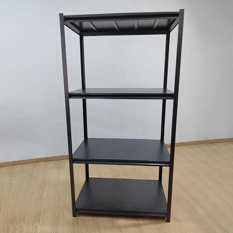 Black Keyhole Slotted Angle Steel Shelving Rack thumbnail 2