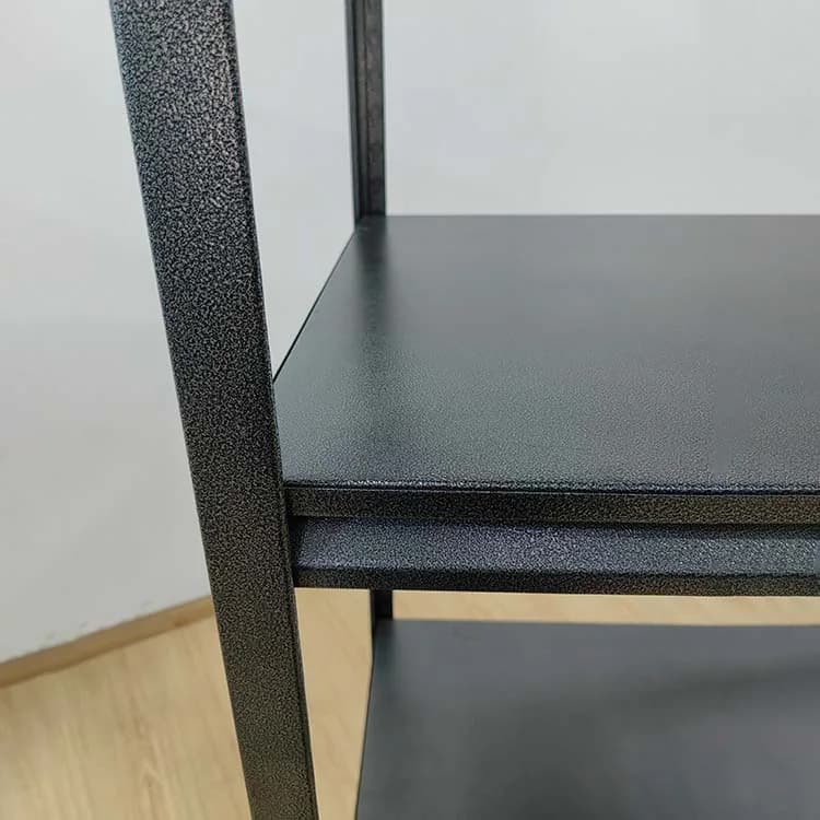 Black Keyhole Slotted Angle Steel Shelving Rack thumbnail 4