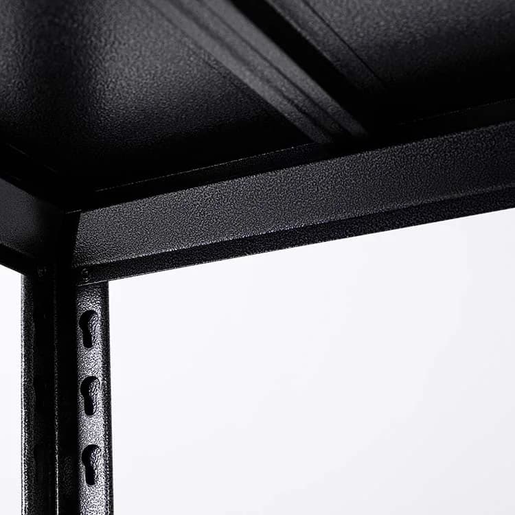 Black Keyhole Slotted Angle Steel Shelving Rack thumbnail 5